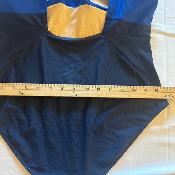 Women's Summersalt The Ruffle Backflip Slimming One Piece Swim - 12 - Royal Navy - Picture 8 of 8